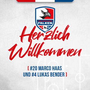 Lukas Bender und Marco Haas verstärken die Heilbronner Falken